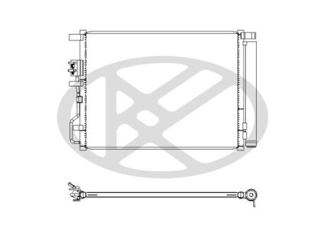 Радиатор кондиционера в сборе. KOYORAD CD811275M