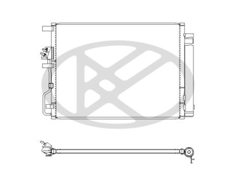 Радиатор кондиционера в сборе. KOYORAD CD821051