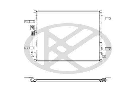 Радиатор кондиционера в сборе. KOYORAD CD821138