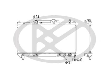 Радиатор охлаждения двигателя KOYORAD PL010874