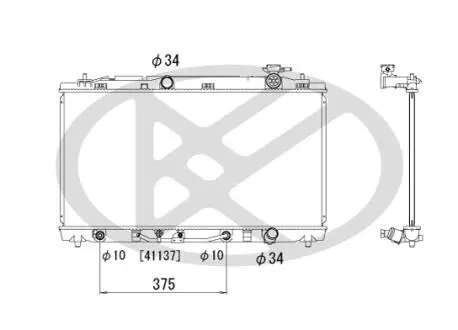 Радиатор охлаждения двигателя KOYORAD PL011861R