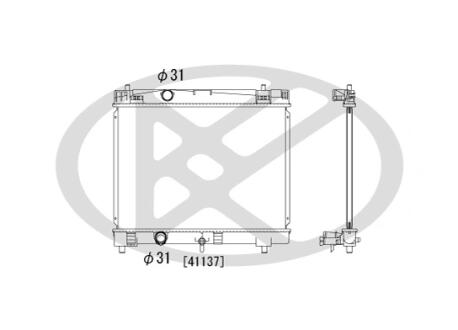 Радиатор охлаждения двигателя KOYORAD PL011954