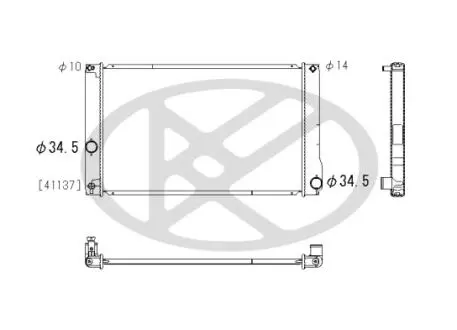 Радиатор охлаждения двигателя KOYORAD PL012295R