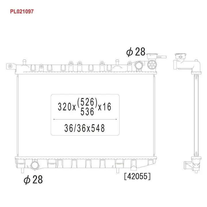 Фото 1 - Радиатор охлаждения двигателя KOYORAD PL021097 Радиатор охлаждения двигателя KOYORAD PL021097 (фото 1)