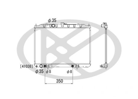 Радиатор охлаждения nissan x-trail at KOYORAD PL021764R