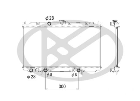 Радиатор охлаждения двигателя KOYORAD PL021776