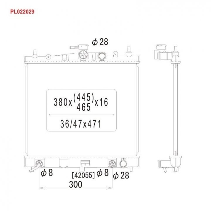 Радіатор охолодження двигуна KOYORAD PL022029 (фото 1)