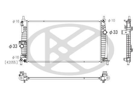 Радиатор охлаждения двигателя KOYORAD PL062351A