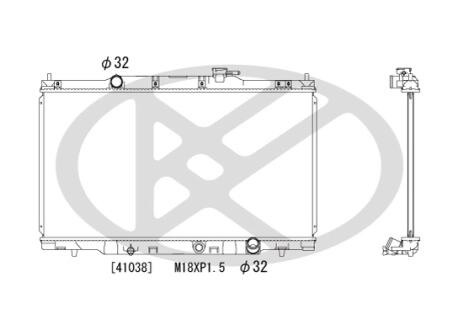 Радиатор охлаждения двигателя KOYORAD PL081258