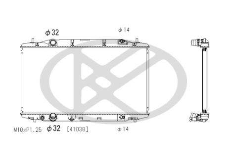 Радиатор охлаждения двигателя KOYORAD PL082900