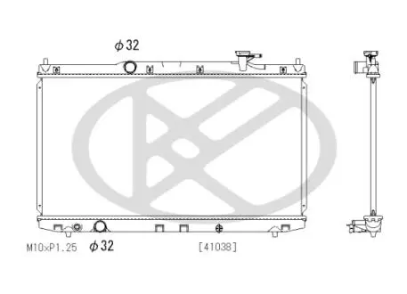 Радиатор охлаждения двигателя KOYORAD PL083024