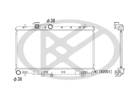 Радиатор системы охлаждения KOYORAD PL091738