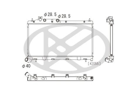 Радиатор охлаждения двигателя KOYORAD PL092627
