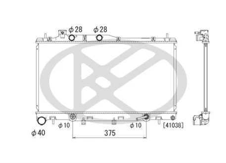 Радиатор двигателя (акпп) subaru outback 3.6 09.09- KOYORAD PL092724