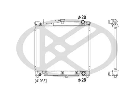 Радіатор двигуна (мкпп) SUZUKI JIMNY 1.3 09.98- KOYORAD PL101362R