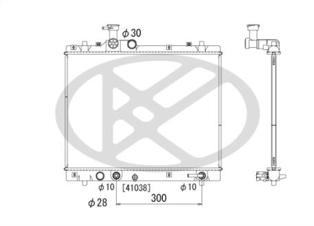 Радиатор охлаждения двигателя KOYORAD PL102790