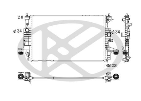 Радиатор охлаждения двигателя KOYORAD PL313265