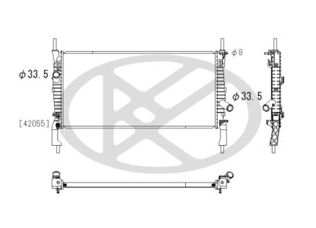 Радиатор охлаждения двигателя KOYORAD PL322443