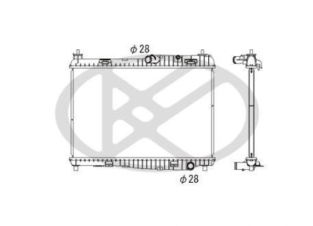 Радиатор охлаждения двигателя KOYORAD PL322521