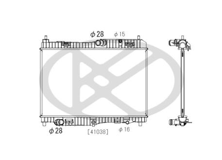 Радиатор охлаждения двигателя KOYORAD PL322528