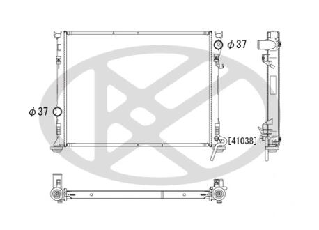 Радиатор охлаждения двигателя KOYORAD PL331812