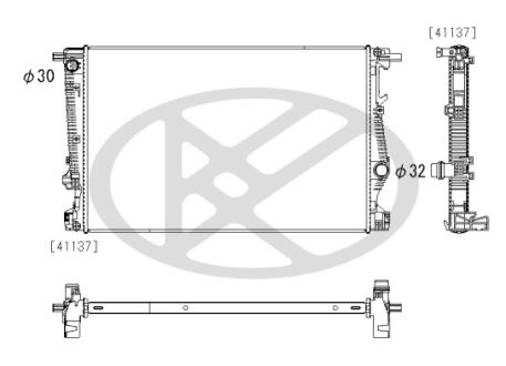 Радиатор охлаждения двигателя KOYORAD PL333103