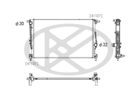Радиатор охлаждения двигателя KOYORAD PL333692