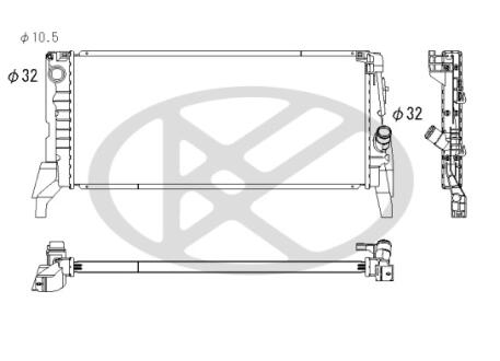 Радиатор охлаждения двигателя KOYORAD PL423228
