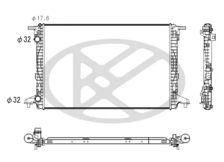Радиатор системы охлаждения KOYORAD PL443539