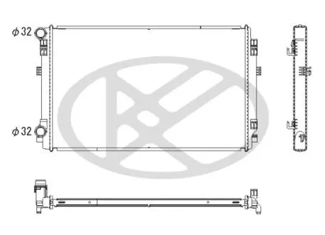 Радіатор системи охолодження KOYORAD PL453116