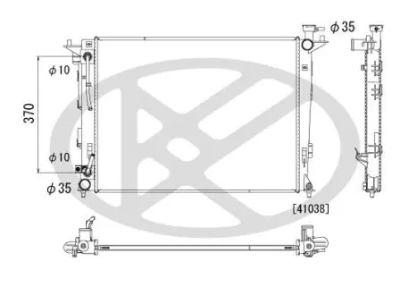 Радіатор охолодження двигуна KOYORAD PL812552