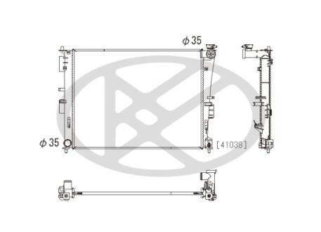 Радиатор охлаждения двигателя KOYORAD PL812788