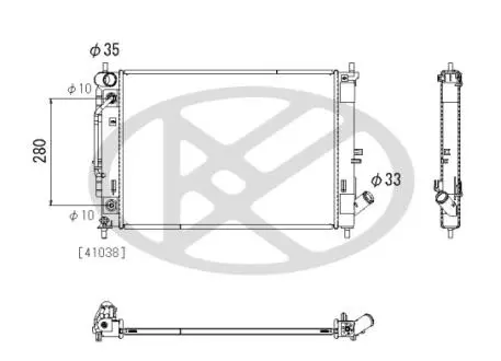 Радіатор системи охолодження KOYORAD PL813258