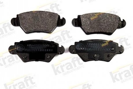 Гальмівні колодки задні супорт bosch KRAFT 6011500 (фото 1)