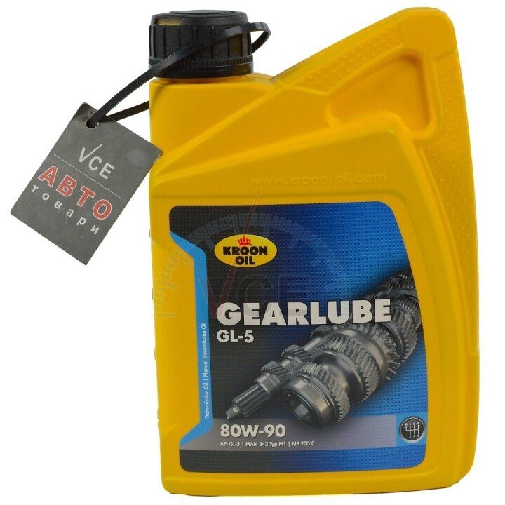 Олива трансмісійна Gearlube GL-5 80W-90 1л KROON OIL 01206 (фото 1)