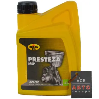 Моторное масло Presteza MSP 0W-20 1л KROON OIL 36495