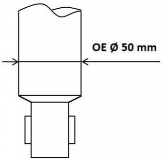 Амортизатор s60 ii 10- задний KYB 5550001 (фото 1)