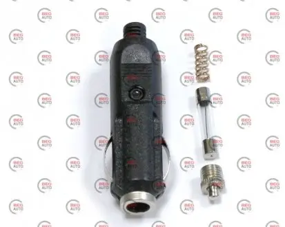 Штекер в прикуриватель с предохранителем 12в, 10а LAVITA LA 191500