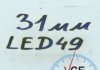 Діод софітний 31мм 4 діода в колбі LED Led49 (фото 3)