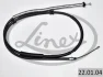 Трос стояночного тормоза задний (1942мм-1748мм) LANCIA DELTA III 1.8 01.09-08.14 LINEX 220104 (фото 1)