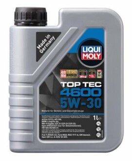 Олива 5W-30 TOPTEC 4600 1л LIQUI MOLY 2315