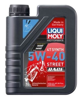 Масло 4T SYNTH 5W-40 RACE1л LIQUI MOLY 2592 (фото 1)