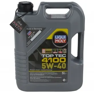 Моторное масло SAE 5W-40 TOP TEC 4100 5л LIQUI MOLY 7501/9511