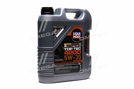 Мастила моторні TOP TEC 4200 5W-30 API SM/CF ACEA A3-04/B4-04/C3-04 (Каністра 5л) LIQUI MOLY 7661/8973