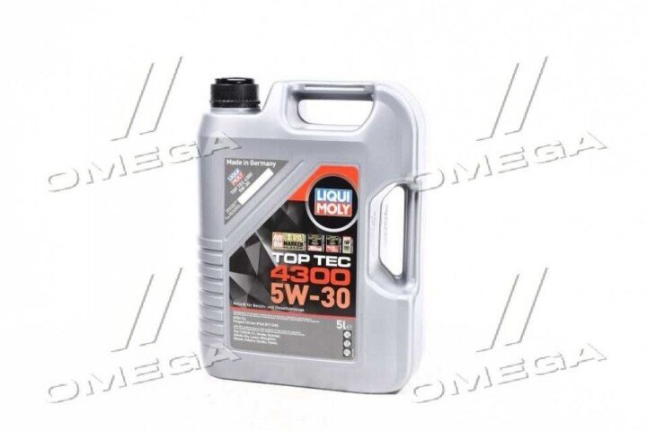 Моторна Олива SAE 5W-30 TOP TEC 4300 (API SM/CF, C2-04; ACEA A1-04/B1-04, A5-04/B5-04) LIQUI MOLY 8031/2324 (фото 1)