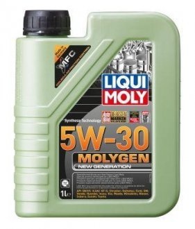 Lm моторное масло molygen new generation 5w-30 1л LIQUI MOLY 9047 (фото 1)
