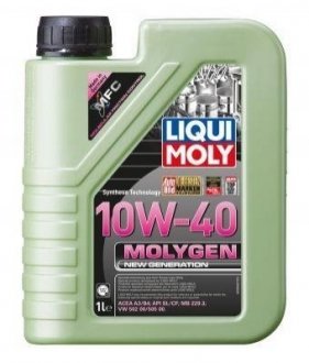 LM 1л Molygen New Generation 10W-40 НС-синтетична моторна Олива API CF/SL, ACEA: A3/B4, MB 229.3, VW 502 00/505 00 LIQUI MOLY 9955