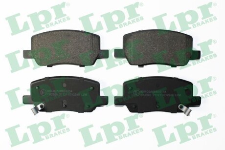 Комплект тормозных колодок из 4 шт. Дисков LPR 05P2248 (фото 1)