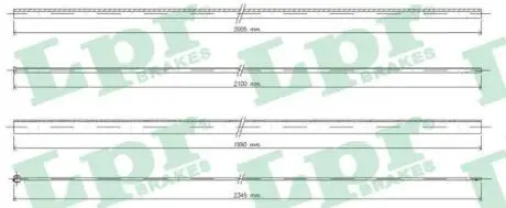 Тросик газа LPR C0036A