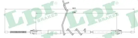 Трос ручного тормоза LPR C0290B